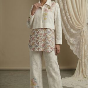 Ivory Floral Layered Luxe Set