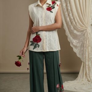 Rose Garden Embroidered Lounge Set