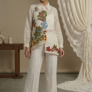 Botanical Grace Embroidered Outfit