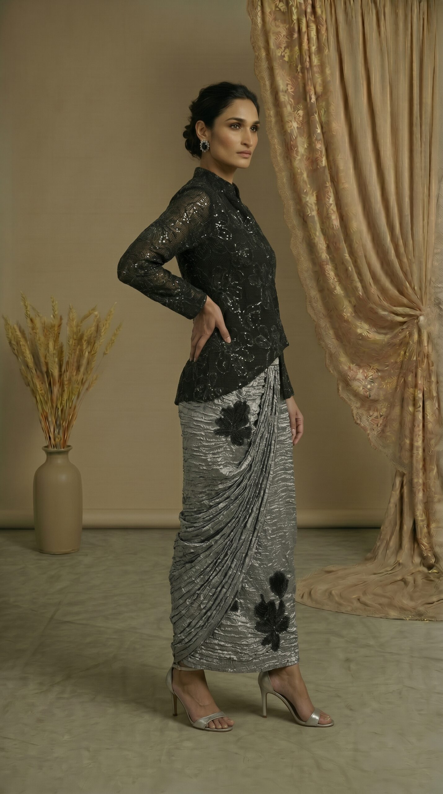 Eclipse Elegance Jacket & Skirt Set - Image 2
