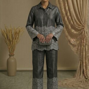 Silver Mist Tailored Lace Ensemble