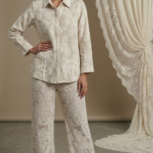 Soft Pearl Lace Garden Ensemble